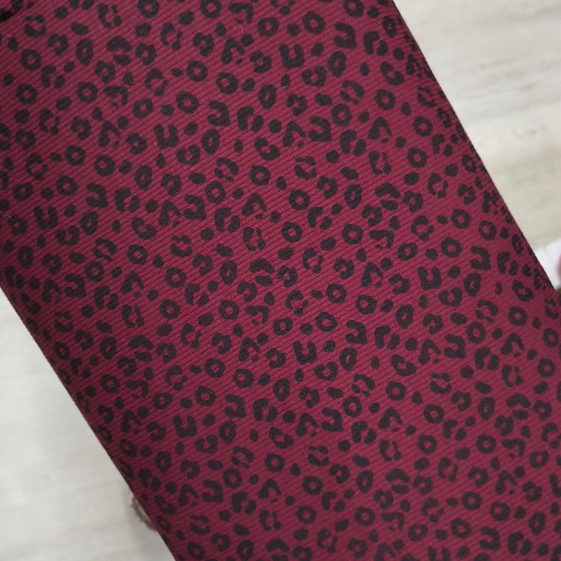 Rüschen Shirt - Rib Jersey Leo Bordeaux 