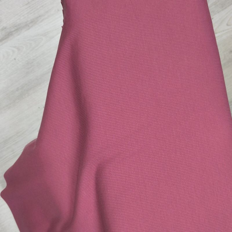 Oversized Rollkragen Pullover - Rib Himbeere 