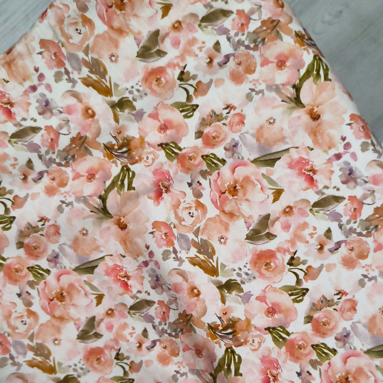Bluse - Pfingstrosen Apricot
