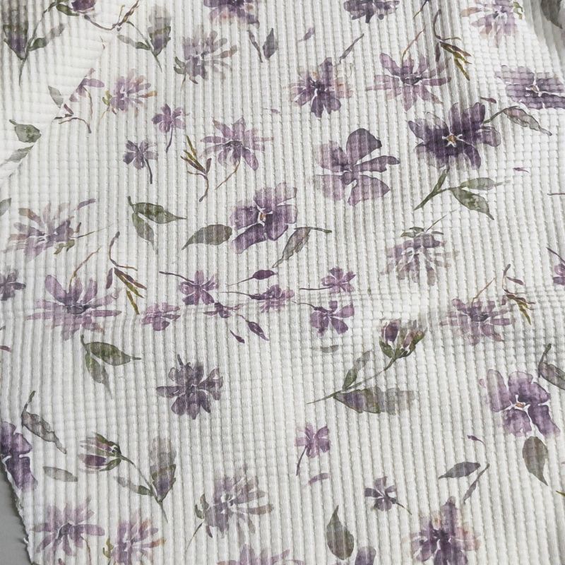 (Sofortkauf) Leggings - Waffeljersey Aquarell Flowers Mauve - Gr. 74/80