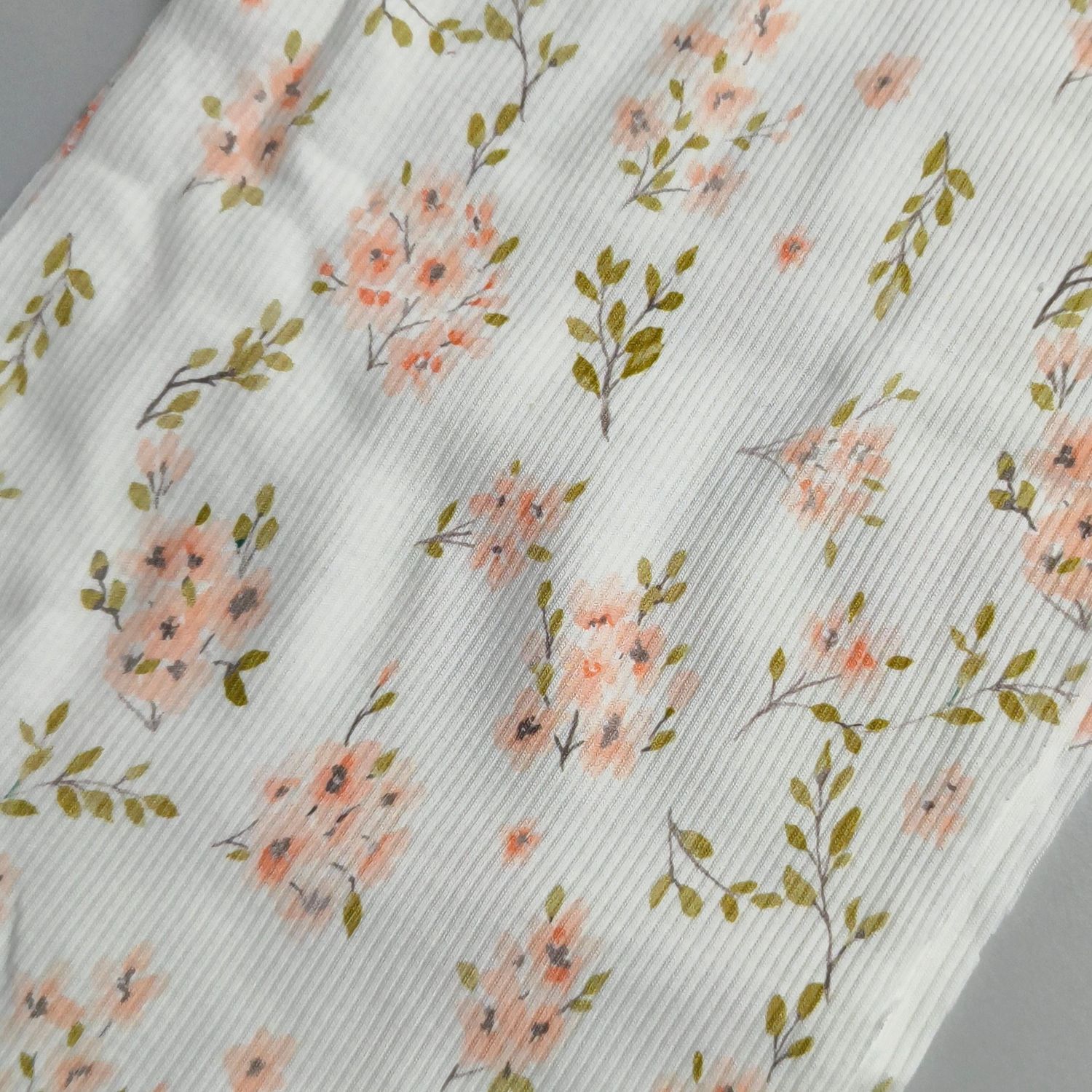 (Sofortkauf) Paperbag Pants  Rib Jersey - Kirschblüte - Gr. 86/92