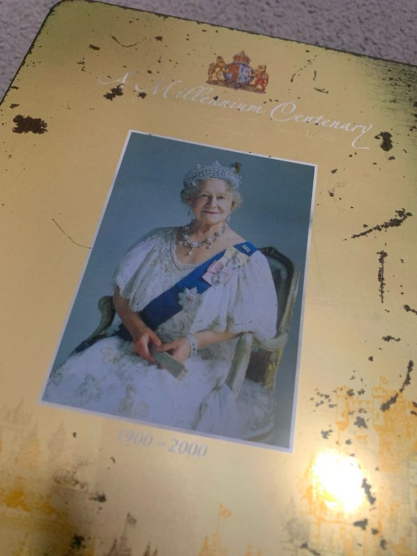 Queen Elizabeth Mother - Collectable Empty Tin Can
