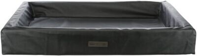 Vital Bett Remo, eckig, Kunstleder, schwarz