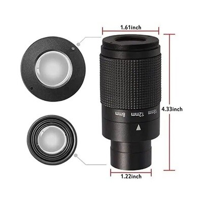 SOLOMARK 1.25" 8-24mm Zoom Eyepiece with T-Thread