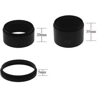M48*0.75 T2 Extension Ring set, 5mm, 20mm and 35mm
