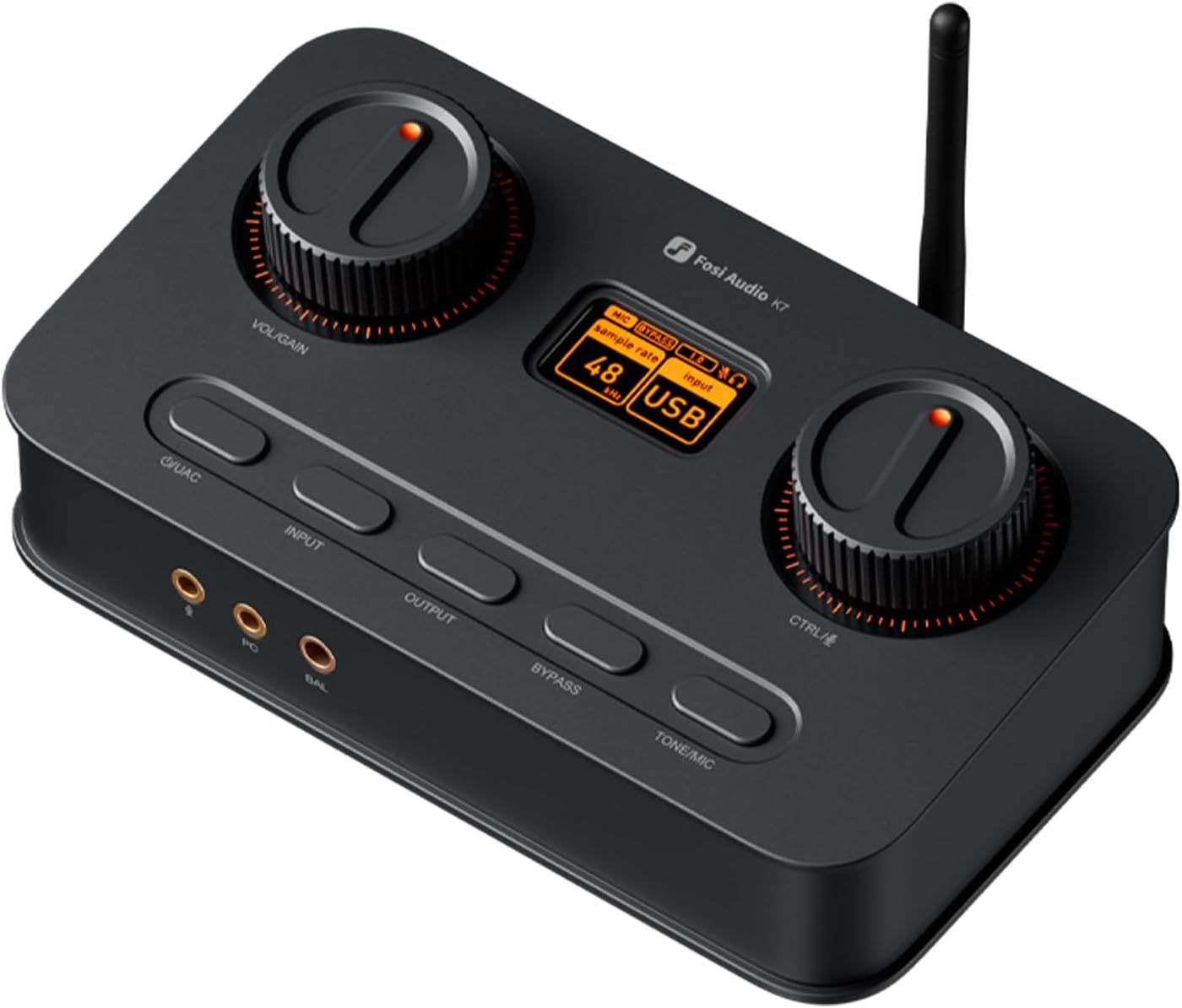 Fosi Audio K7 DAC Headphone Amp, Desktop USB C Digital to Analog Audio Converter for Workspace and Gaming PC PS5,