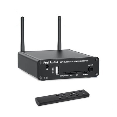 FOSI Audio T10 WiFi (Airplay, Spotify) BT 5.0 Amplifier 2.1 CH