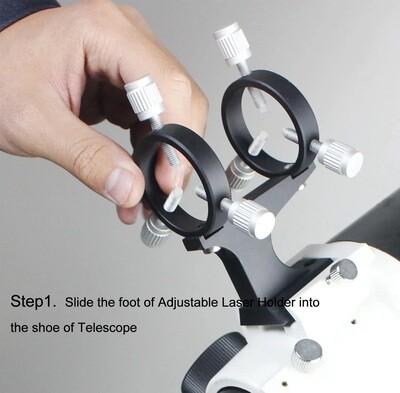 GIT Astro Adjustable Laser Pointer Bracket/Finder Scope Bracket for Astronomical Telescope