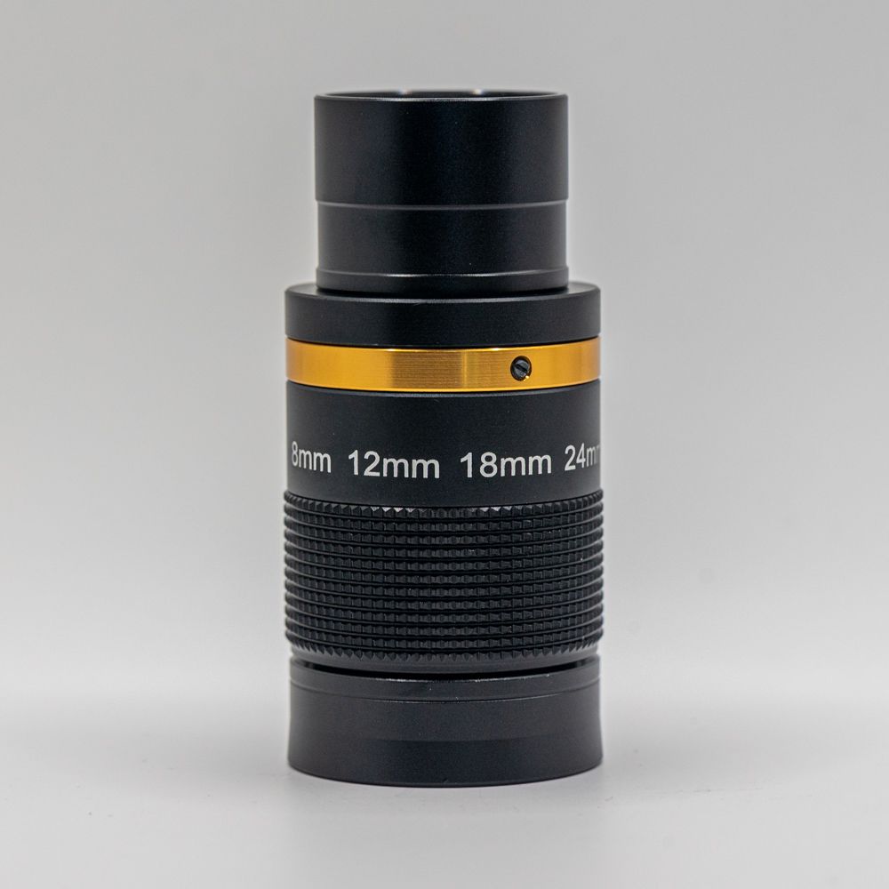 Eyepiece 1.25" Zoom 8-24mm with viewing angle 40-60 degree