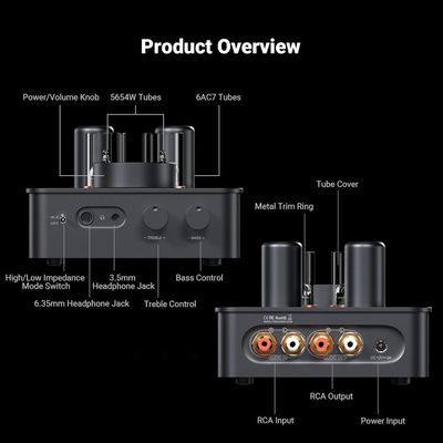 Fosi Audio GR70 Tube Headphone Amp Preamp