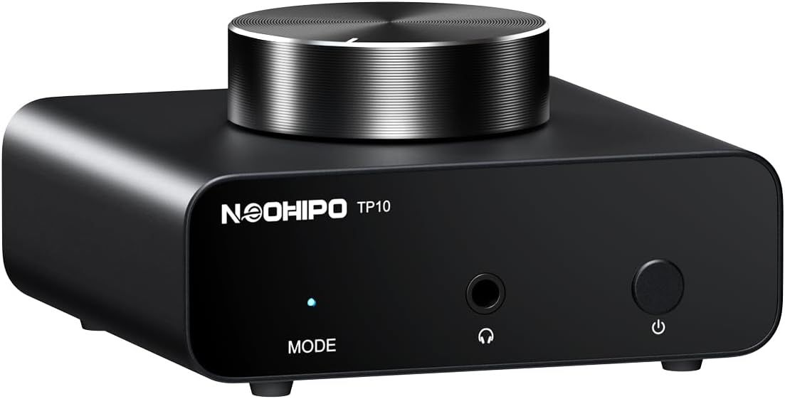 NEOHIPO TP10 Phono Preamp for Turntable, Mini Amp Stereo Audio Hi-Fi Turntable Preamplifier with RCA Input, RCA/3.5MM Output &amp; Low Noise Operation Powered by DC 12V Power Supply