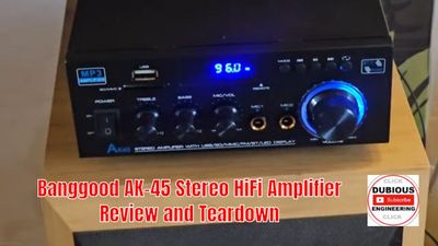 AK45 Pro Stereo Amplifier Home Audio, Stereo Receivers with Bluetooth 5.0,Max 400W, 2.0 Channel Audio Receiver for Home Theater Speakers w/USB/SD/RCA/2 MIC in for Karaok
