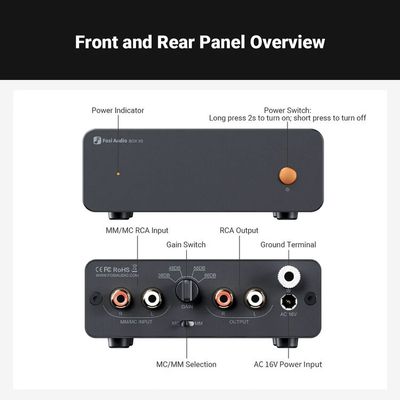 Fosi Audio Box X5 Phono Turntable Preamp
