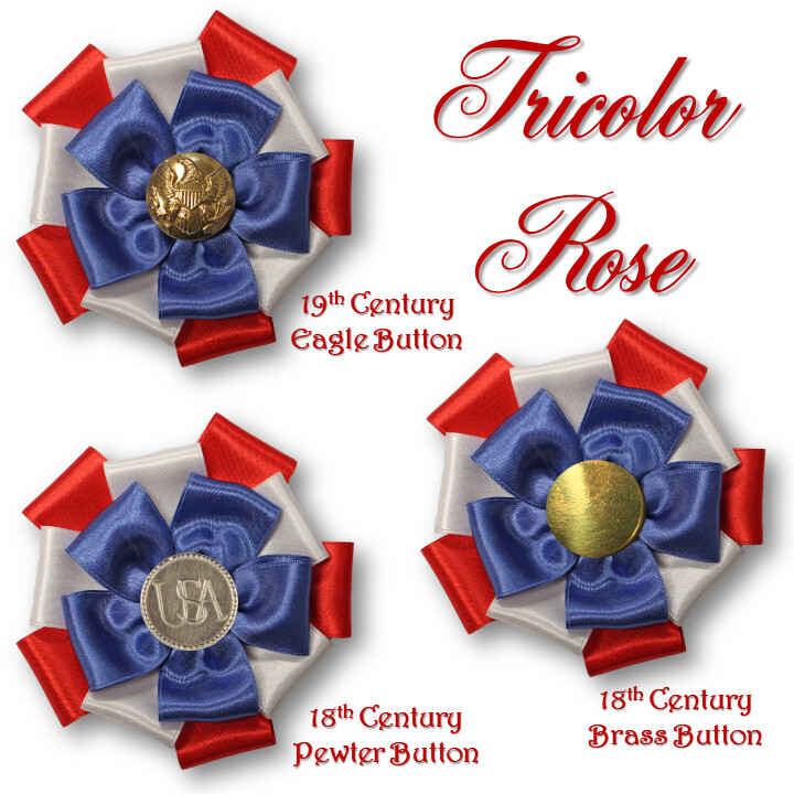 Tricolor Rose Cockade