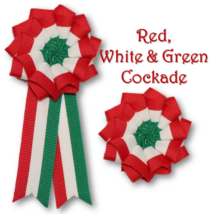 Red, White & Green Cockade