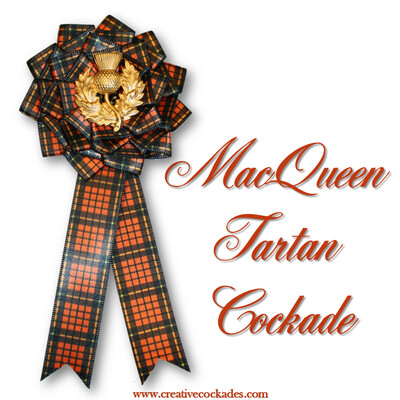 MacQueen Tartan Cockade