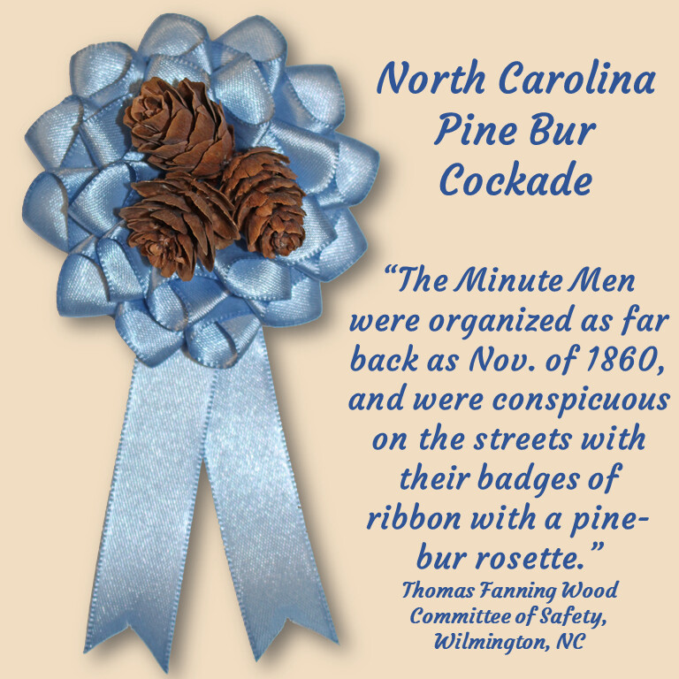 North Carolina Blue Pine Bur Cockade