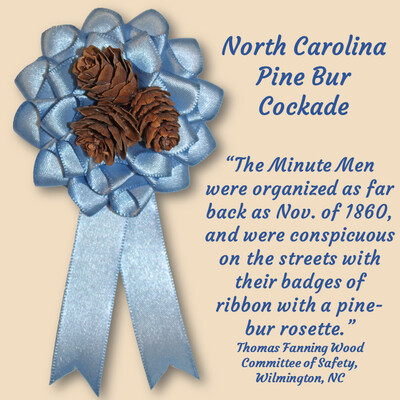 North Carolina Blue Pine Bur Cockade