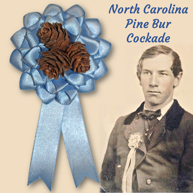 North Carolina Blue Pine Bur Cockade