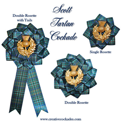 Scott Tartan Cockade