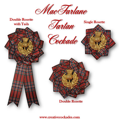 MacFarlane Tartan Cockade