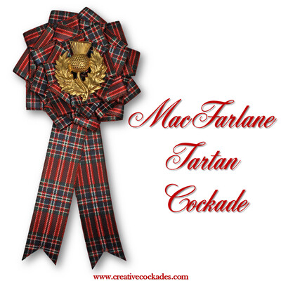 MacFarlane Tartan Cockade