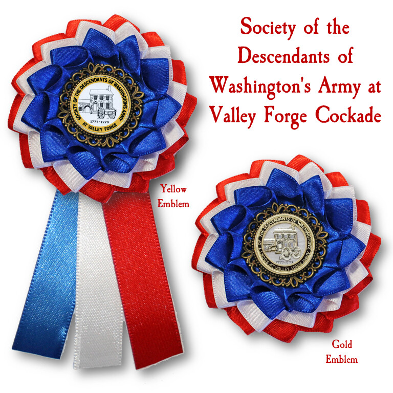 Descendants of Washington&#39;s Army at Valley Forge Cockade