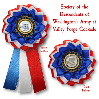 Descendants of Washington&#39;s Army at Valley Forge Cockade