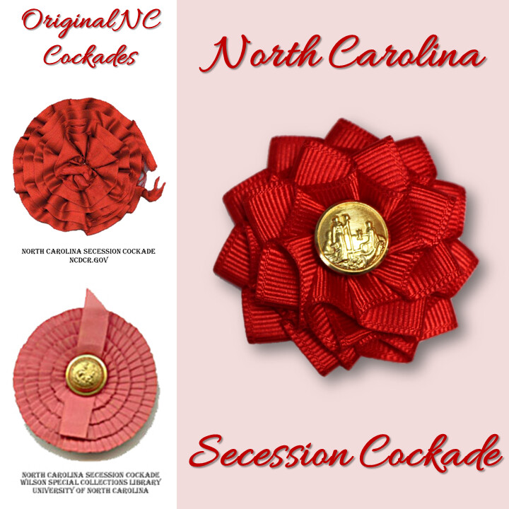 North Carolina Red Secession Cockade