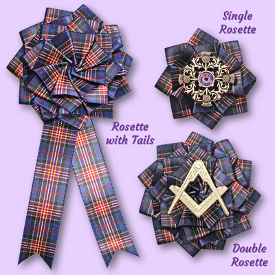 Freemason Tartan Cockade