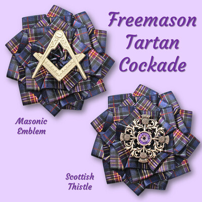 Freemason Tartan Cockade