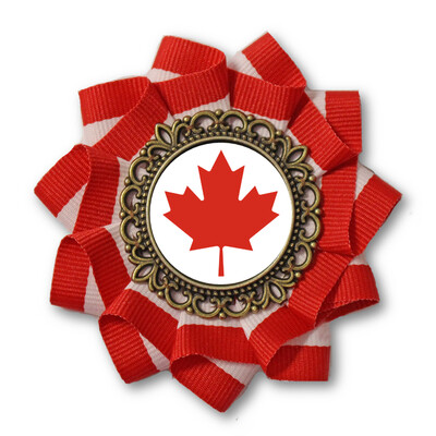 Canada Maple Leaf Cockade