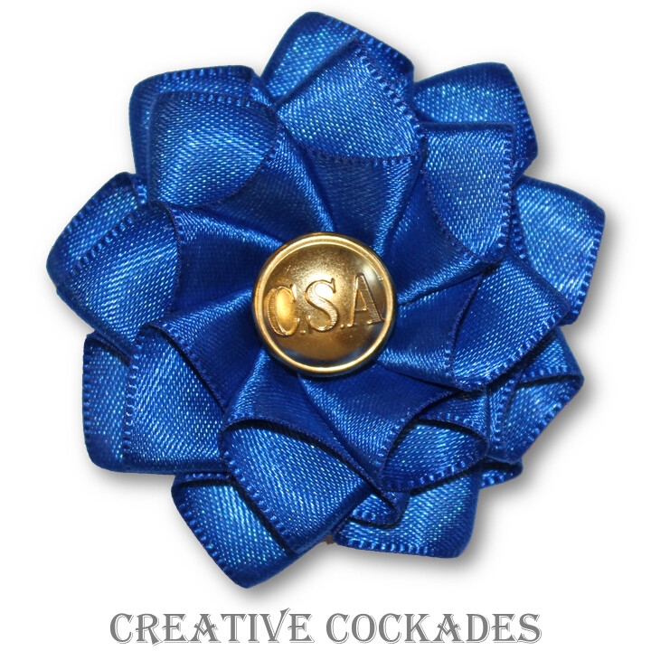 Blue CSA Secession Cockade