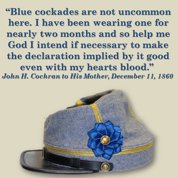 Blue CSA Secession Cockade