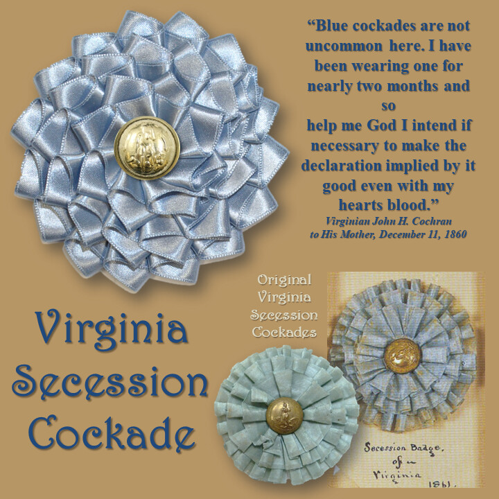 Virginia Light Blue Secession Cockade