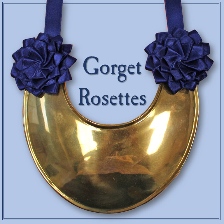 Gorget Rosettes - Set of 2