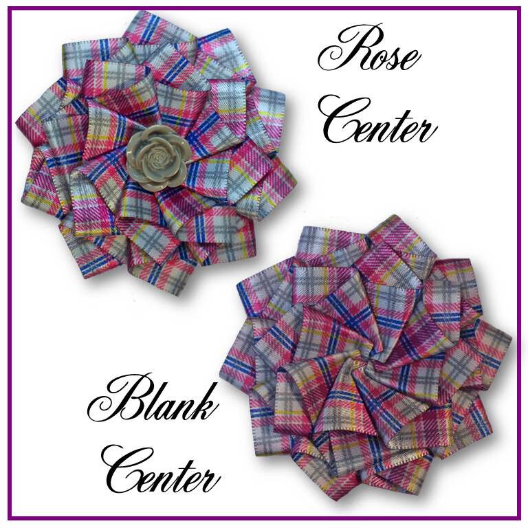 Confederate Rose Tartan Cockade