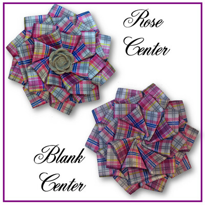 Confederate Rose Tartan Cockade