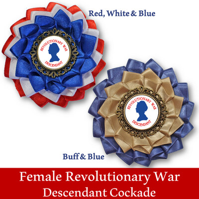 Female Revolutionary War Descendant Cockade