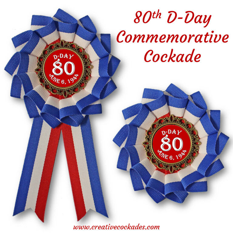 80th D-Day Commemorative Cockade