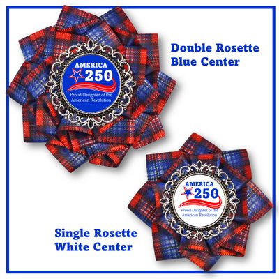DAR Tartan 250th Cockade