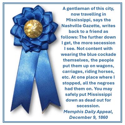 Mississippi Secession Cockade