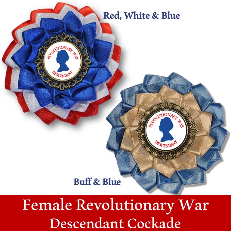 Female Revolutionary War Descendant Cockade