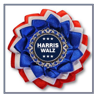 Harris Walz Cockade