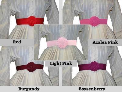 Shades of Rose - Petersham Rosette Belt