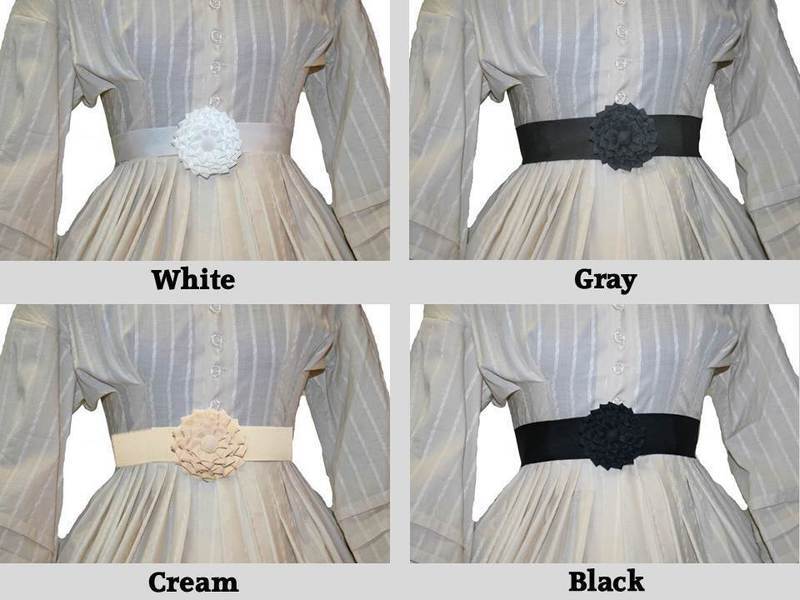 Shades of Neutral - Petersham Rosette Belt