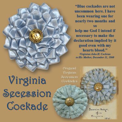 Virginia Light Blue Secession Cockade