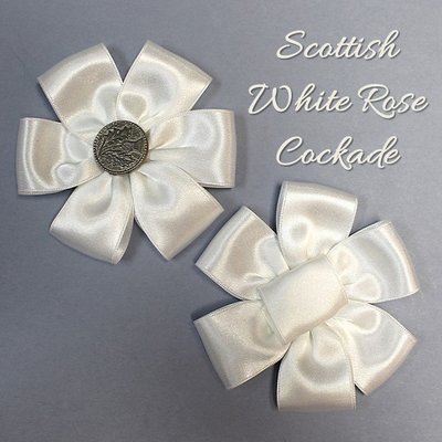 Scottish White Rose Cockade