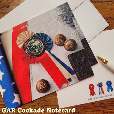 Historic GAR Cockades Note Cards - Set of 6