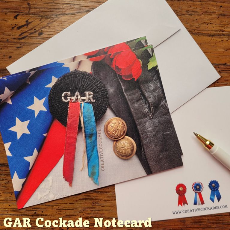 Historic GAR Cockades Note Cards - Set of 6